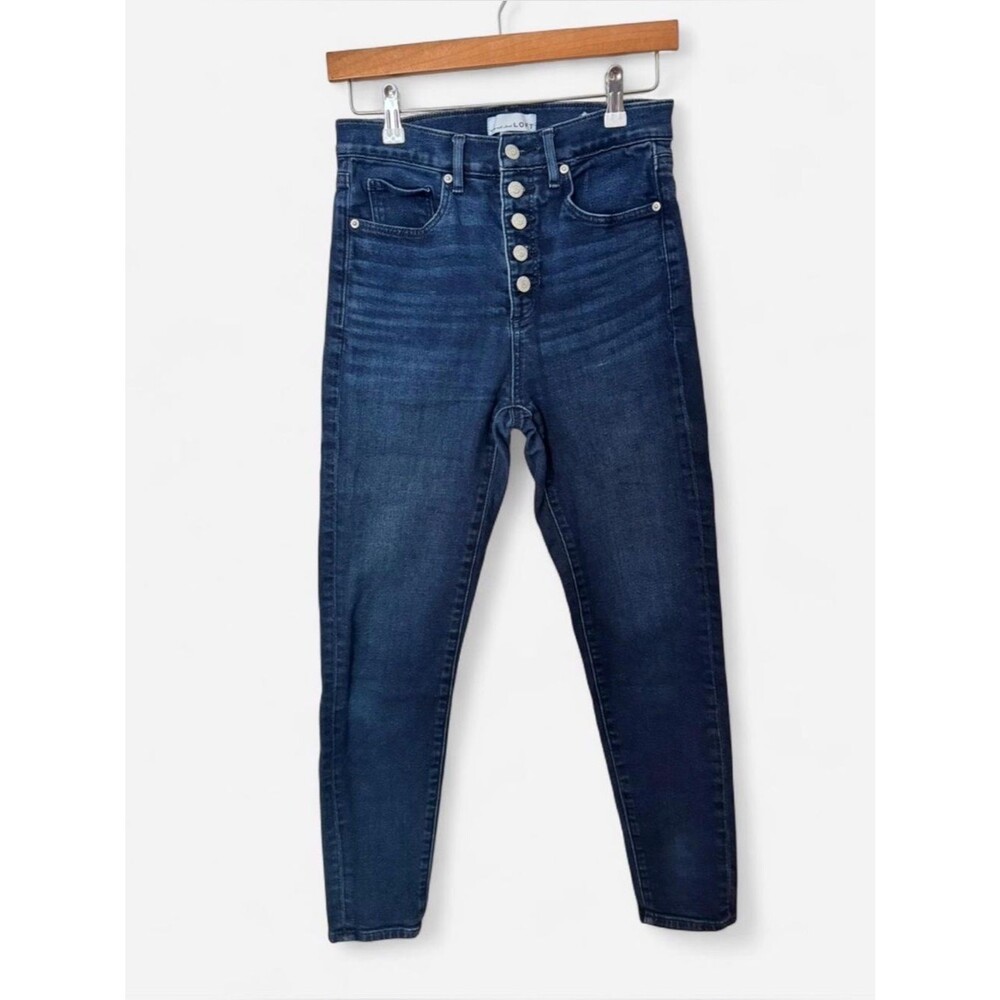 Loft High-Rise Dark Indigo Button-Fly Women’s Jeans